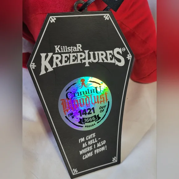 NWT Limited Edition Numbered Cthulhu Bloodlust Killstar Kreeptures Stuffed Plush - Picture 7 of 8